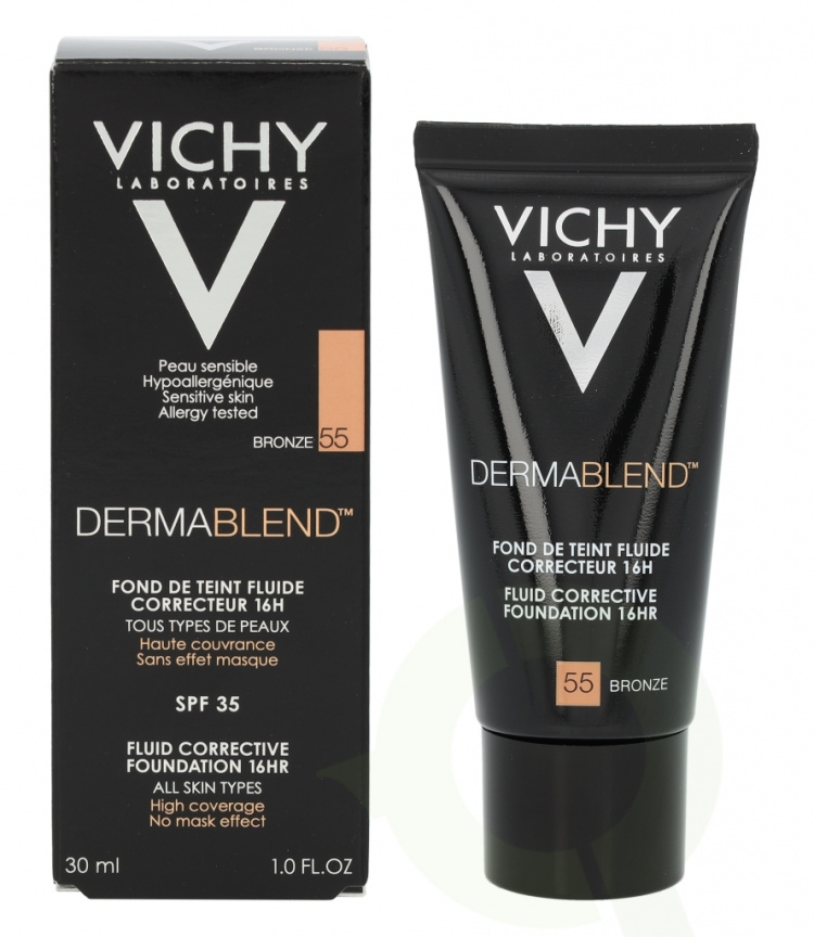 Vichy Dermablend Corrective Foundation 16Hr SPF35 30 ml #55 Bronze / All Skin Types