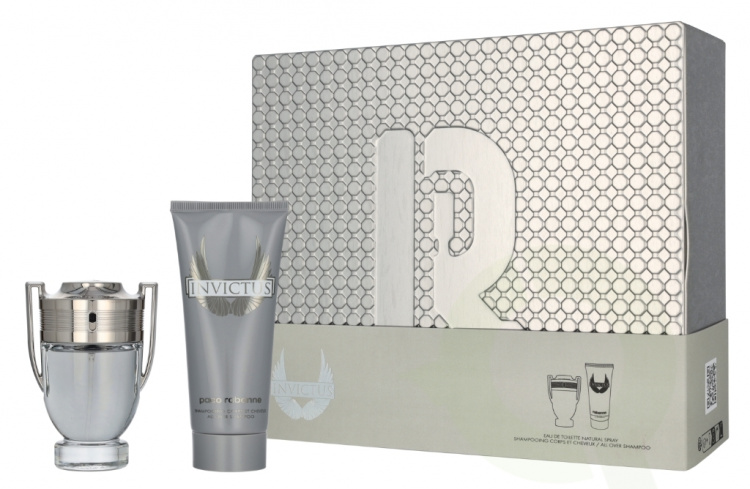 Paco Rabanne Invictus Giftset 150 ml Edt Spray 50 ml/All Over Shampoo 100ml