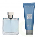Azzaro Chrome Giftset 125 ml Edt Spray 50ml/Hair & Body Shampoo 75ml