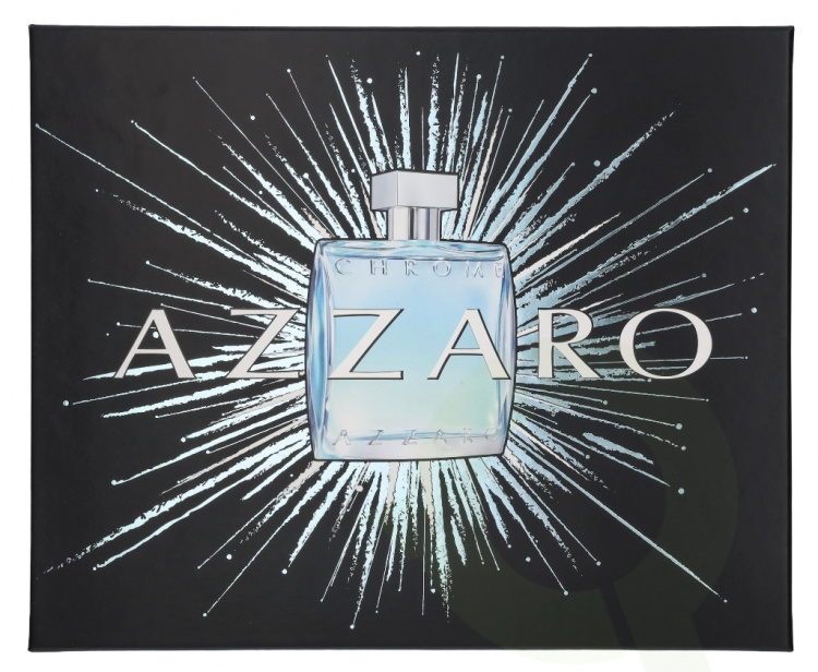 Azzaro Chrome Giftset 125 ml Edt Spray 50ml/Hair & Body Shampoo 75ml