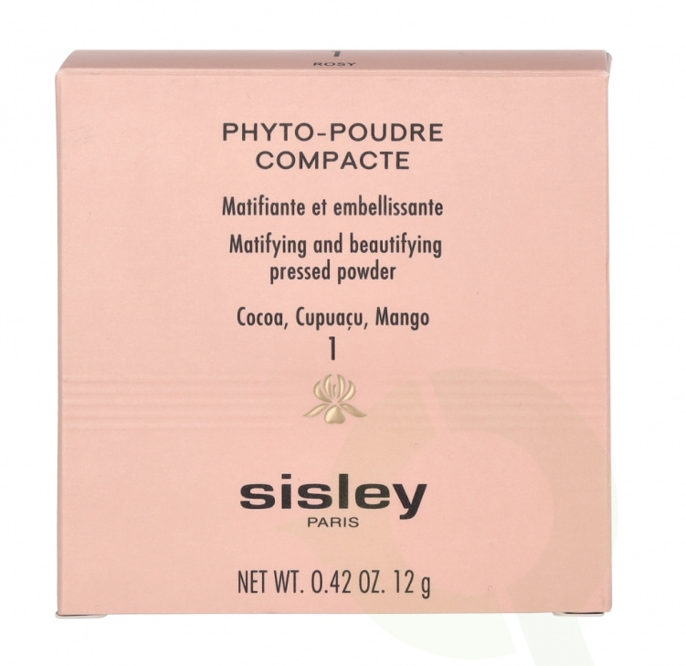 Sisley Phyto-Poudre Compacte Matt. And Beaut. Pressed Powder 12 g #1 Rosy