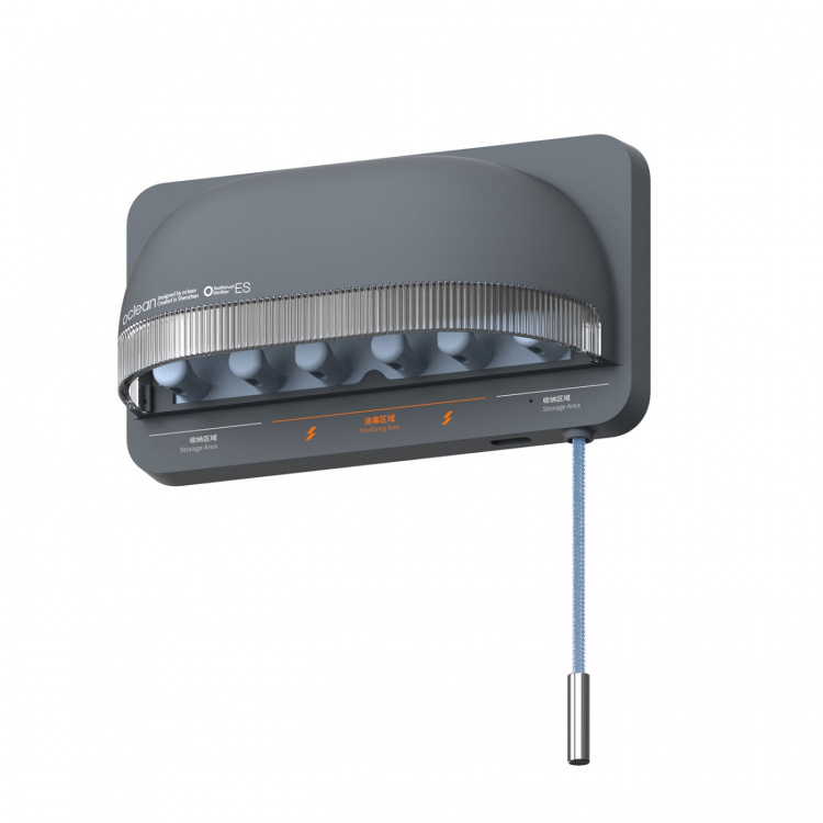 Oclean Sterilointilaite S1 UV-C Hammasharjan Desinfioija Harmaa