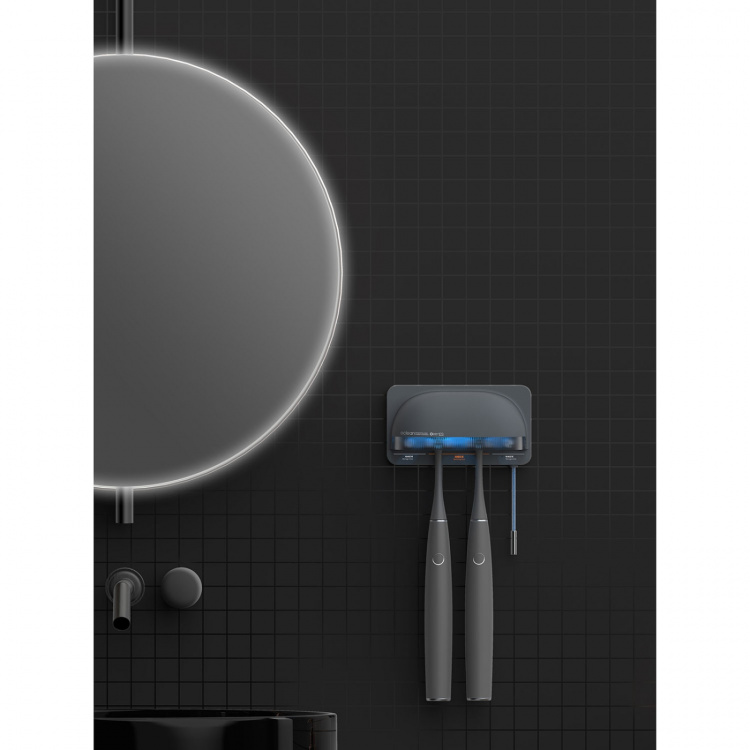 Oclean Sterilointilaite S1 UV-C Hammasharjan Desinfioija Harmaa