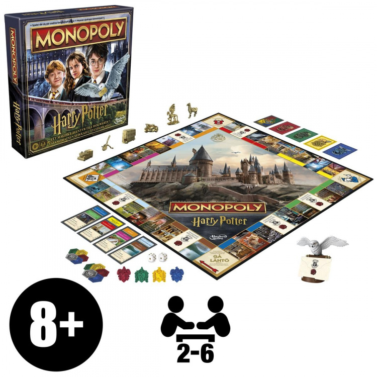 Hasbro gaming Lautapeli Monopoly Harry Potter (SE/FI)