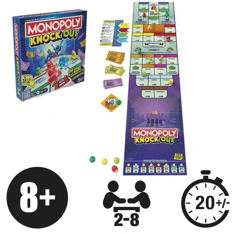 Hasbro gaming Lautapeli Monopoly Knockout (SE)