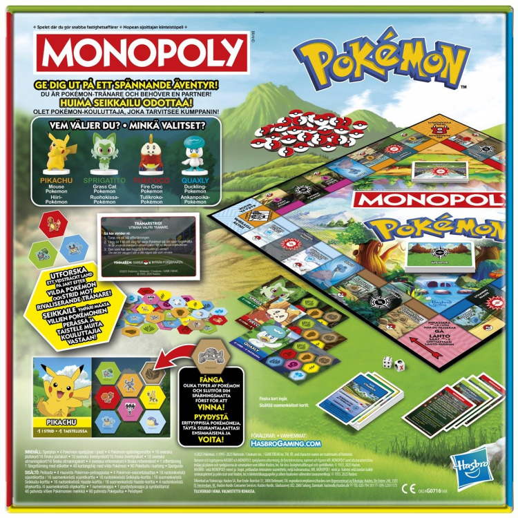 Hasbro gaming Lautapeli Monopoly Pokemon (SE/FI) Hasbro gaming Lautapeli Monopoly Pokemon (SE/FI)