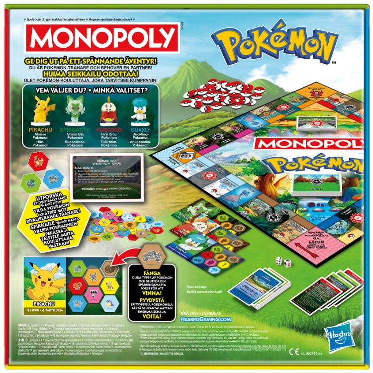 Hasbro gaming Lautapeli Monopoly Pokemon (SE/FI) Hasbro gaming Lautapeli Monopoly Pokemon (SE/FI)