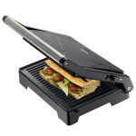 MELISSA Paninigrilli ja kontaktigrilli tarttumattomalla pinnoitteella ja ylikuumenemissuojalla 1000W Musta MELISSA Paninigrilli ja kontaktigrilli tarttumattomalla pinnoitteella ja ylikuumenemissuojalla 1000W Musta