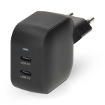 Nedis Seinälaturi | 35 W | GaN | PD3.0 | Pikalataus-toiminto | 1.75 / 2.33 / 2.92 / 3.0 A | Lähtöliitäntöjen määrä: 2 | 2x USB-C™ | Automaattinen Jännitteen Valinta | Musta Nedis Seinälaturi | 35 W | GaN | PD3.0 | Pikalataus-toiminto | 1.75 / 2.33 / 2.92 / 3.0 A | Lähtöliitäntöjen määrä: 2 | 2x USB-C™ | Automaattinen Jännitteen Valinta | Musta