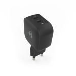 Nedis Seinälaturi | 35 W | GaN | PD3.0 | Pikalataus-toiminto | 1.75 / 2.33 / 2.92 / 3.0 A | Lähtöliitäntöjen määrä: 2 | 2x USB-C™ | Automaattinen Jännitteen Valinta | Musta Nedis Seinälaturi | 35 W | GaN | PD3.0 | Pikalataus-toiminto | 1.75 / 2.33 / 2.92 / 3.0 A | Lähtöliitäntöjen määrä: 2 | 2x USB-C™ | Automaattinen Jännitteen Valinta | Musta
