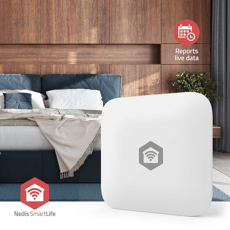 Nedis SmartLife-ilmastoanturi | Zigbee 3.0 | Paristokäyttöinen | Android™ / IOS | Valkoinen Nedis SmartLife-ilmastoanturi | Zigbee 3.0 | Paristokäyttöinen | Android™ / IOS | Valkoinen