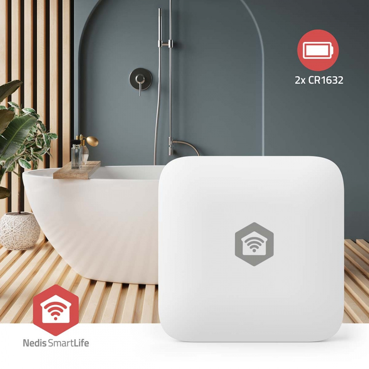 Nedis SmartLife-ilmastoanturi | Zigbee 3.0 | Paristokäyttöinen | Android™ / IOS | Valkoinen Nedis SmartLife-ilmastoanturi | Zigbee 3.0 | Paristokäyttöinen | Android™ / IOS | Valkoinen