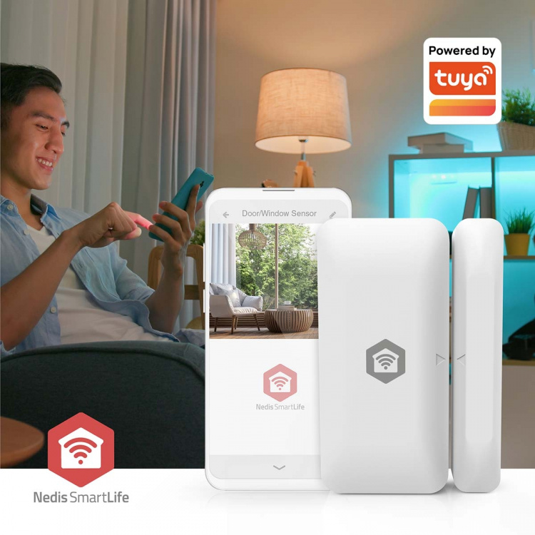 Nedis SmartLife-oviikkuna-anturi | Zigbee 3.0 | Paristokäyttöinen | Android™ / IOS | Valkoinen