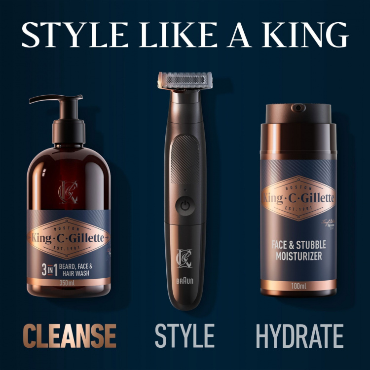 King C. Gillette 3in1 Beard, Face & Hair Wash