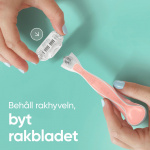 Gillette Rakhyvel Smooth Sensitive Pink + 2st rakblad Gillette Rakhyvel Smooth Sensitive Pink + 2st rakblad