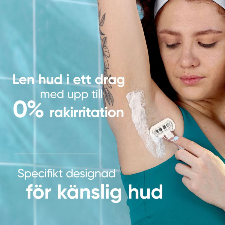 Gillette Rakhyvel Pro Smooth Sensitive + 3st rakblad Gillette Rakhyvel Pro Smooth Sensitive + 3st rakblad