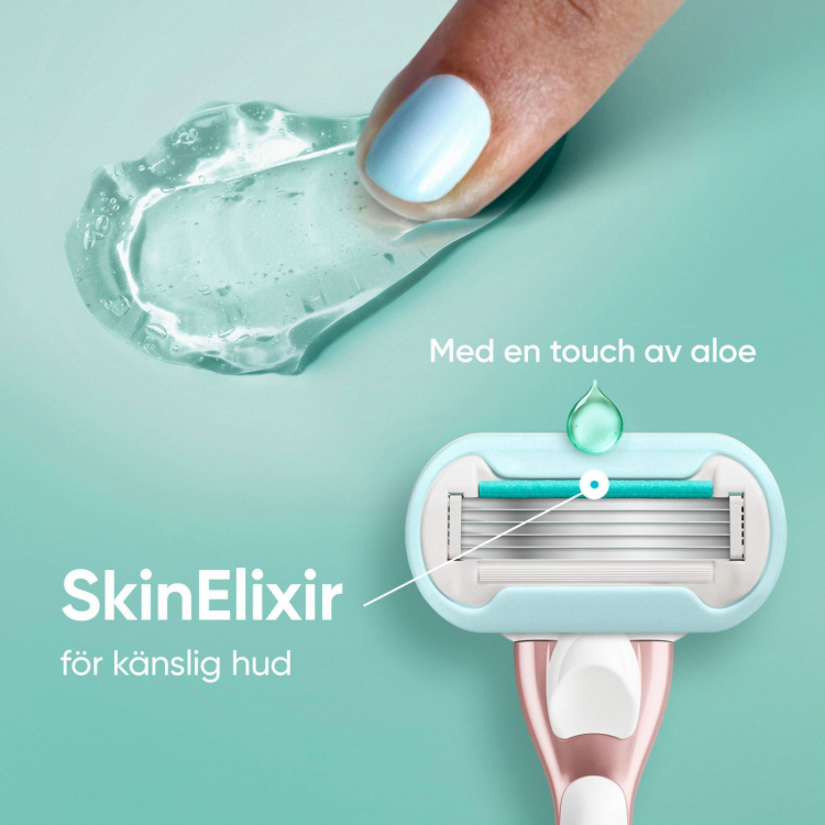 Gillette Rakhyvel Pro Smooth Sensitive + 3st rakblad Gillette Rakhyvel Pro Smooth Sensitive + 3st rakblad