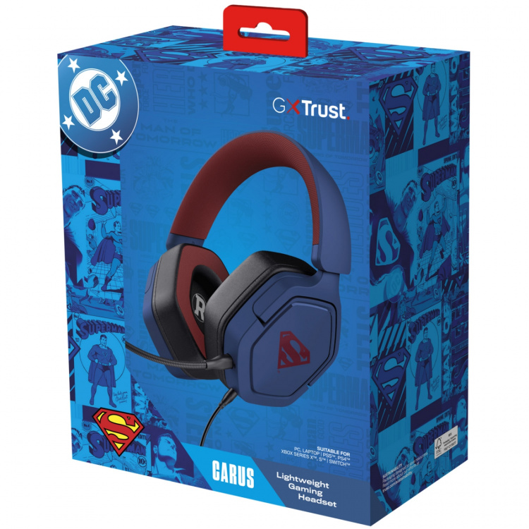 Trust GXT 492SM Carus Gamingheadset Superman