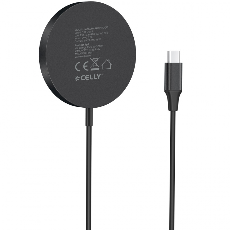 Celly Trådlös laddare Qi2 15W