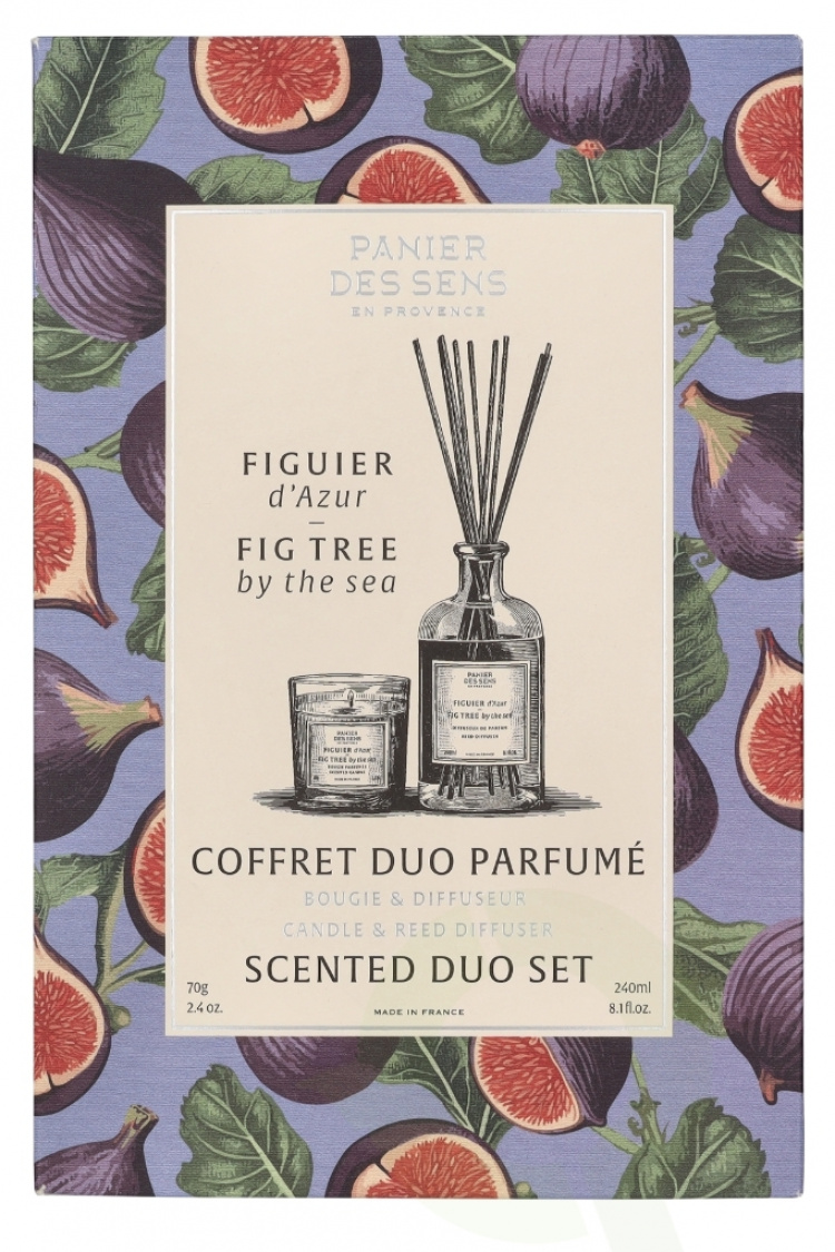 Panier Des Sens Scented Duo Set 310 ml Fig Tree Diffuser 240ml/Fig Tree 70gr