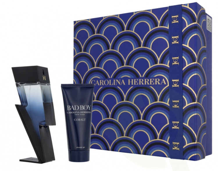 Carolina Herrera Bad Boy Cobalt Giftset 200 ml Edp Electrique Spray 100ml/Shower Gel 100ml