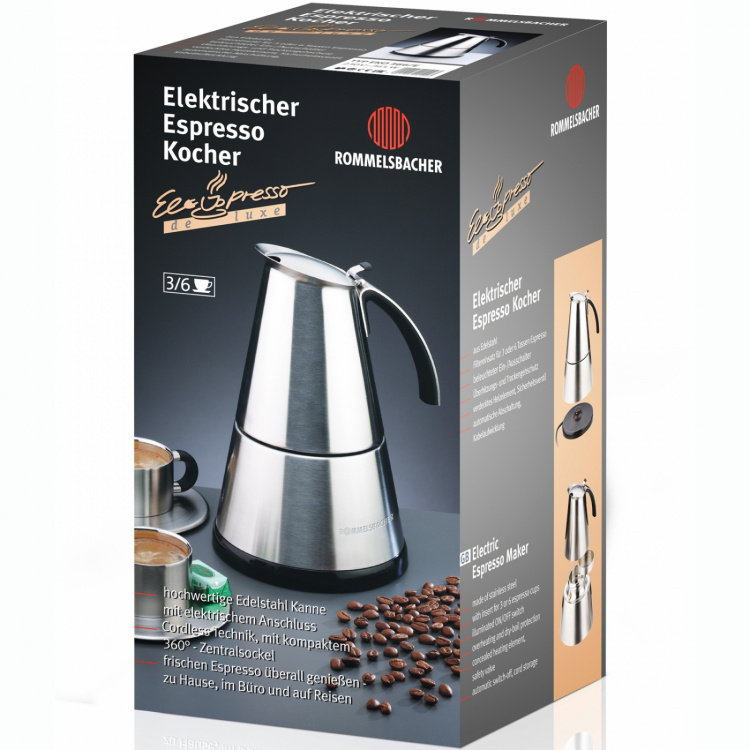 Rommelsbacher ElPresso Deluxe Mockabryggare EKO 366/E Rostfritt stål