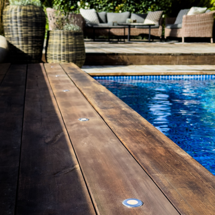 LightsOn Dexter Decklight 5-pack Silver LightsOn Dexter Decklight 5-pack Silver