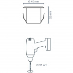 LightsOn Dexter Decklight 5-pack Silver LightsOn Dexter Decklight 5-pack Silver