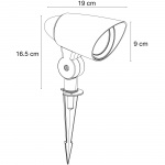 LightsOn Cosmo Markspot 10W 1000lm Grå LightsOn Cosmo Markspot 10W 1000lm Grå