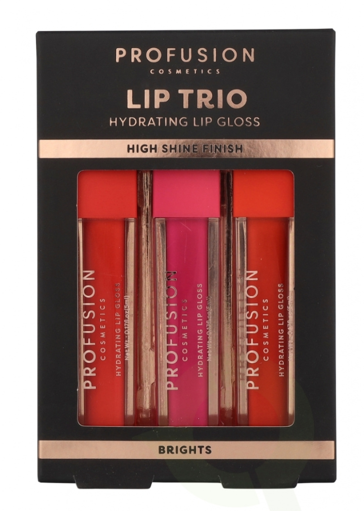 Profusion Cosmetics Lip Gloss Trio Set 15 ml Brights