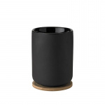 Stelton Theo Thermo Cup aluslautasella 0,25 L (musta) Stelton Theo Thermo Cup aluslautasella 0,25 L (musta)