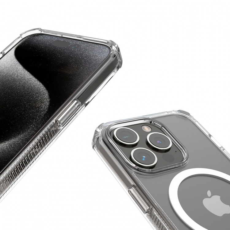 Hama Suojakuori Extreme Protect iPhone 16 Pro MagKotelo Läpinäkyvä