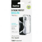 Hama Suojakuori Extreme Protect iPhone 16 Pro MagKotelo Läpinäkyvä