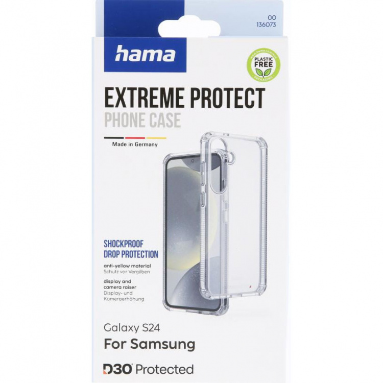 Hama Suojakuori Extreme Protect Samsung Galaxy S24 Läpinäkyvä