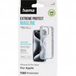 Hama Suojakuori Extreme Protect iPhone 16 Pro Max MagKotelo Läpinäkyvä