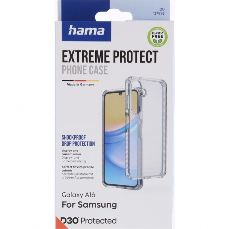 Hama Suojakuori Extreme Protect Samsung Galaxy A16 Läpinäkyvä