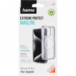 Hama Suojakuori Extreme Protect iPhone 15 Pro MagKotelo Läpinäkyvä