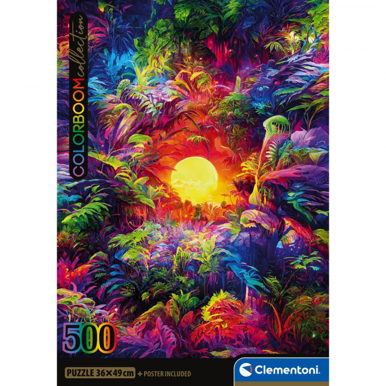 Clementoni Palapeli 500 Pcs CB High Quality Collection Colorbloom Psychedelic Jungle Clementoni Palapeli 500 Pcs CB High Quality Collection Colorbloom Psychedelic Jungle