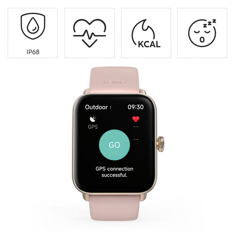 Hama Smart Watch 6010 Ruusukulta
