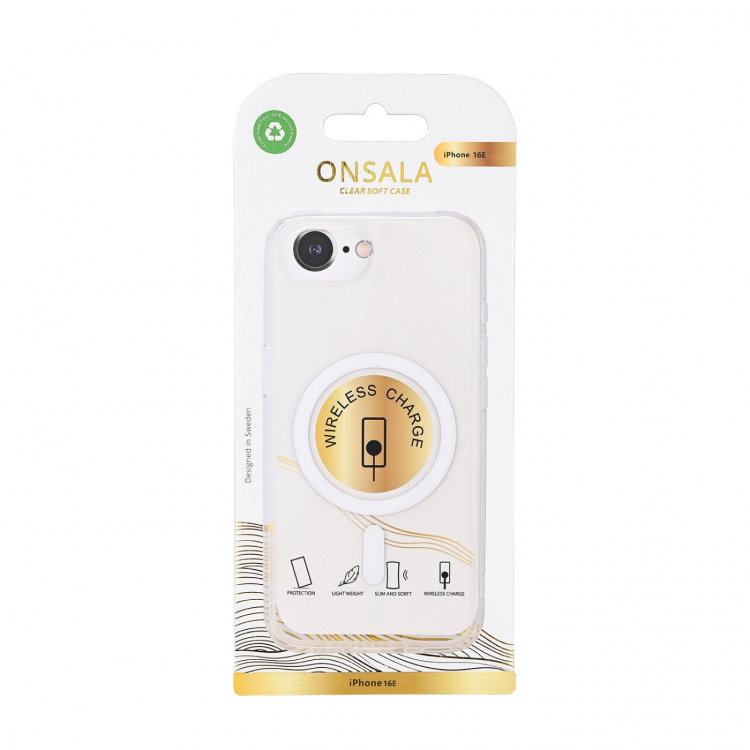 Onsala Mobiilikuori iPhone 16E TPU MagSerie Transparent Onsala Mobiilikuori iPhone 16E TPU MagSerie Transparent