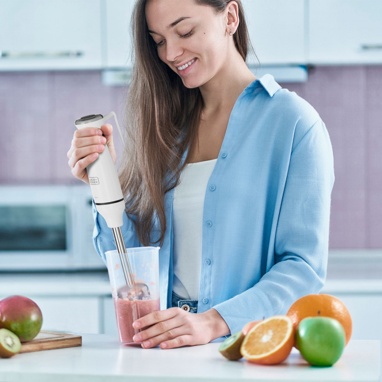 BLACK+DECKER Hand Blender 750W Valkoinen Lisävarusteet