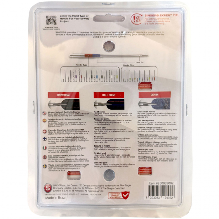 Singer Symaskinsnålar Paket