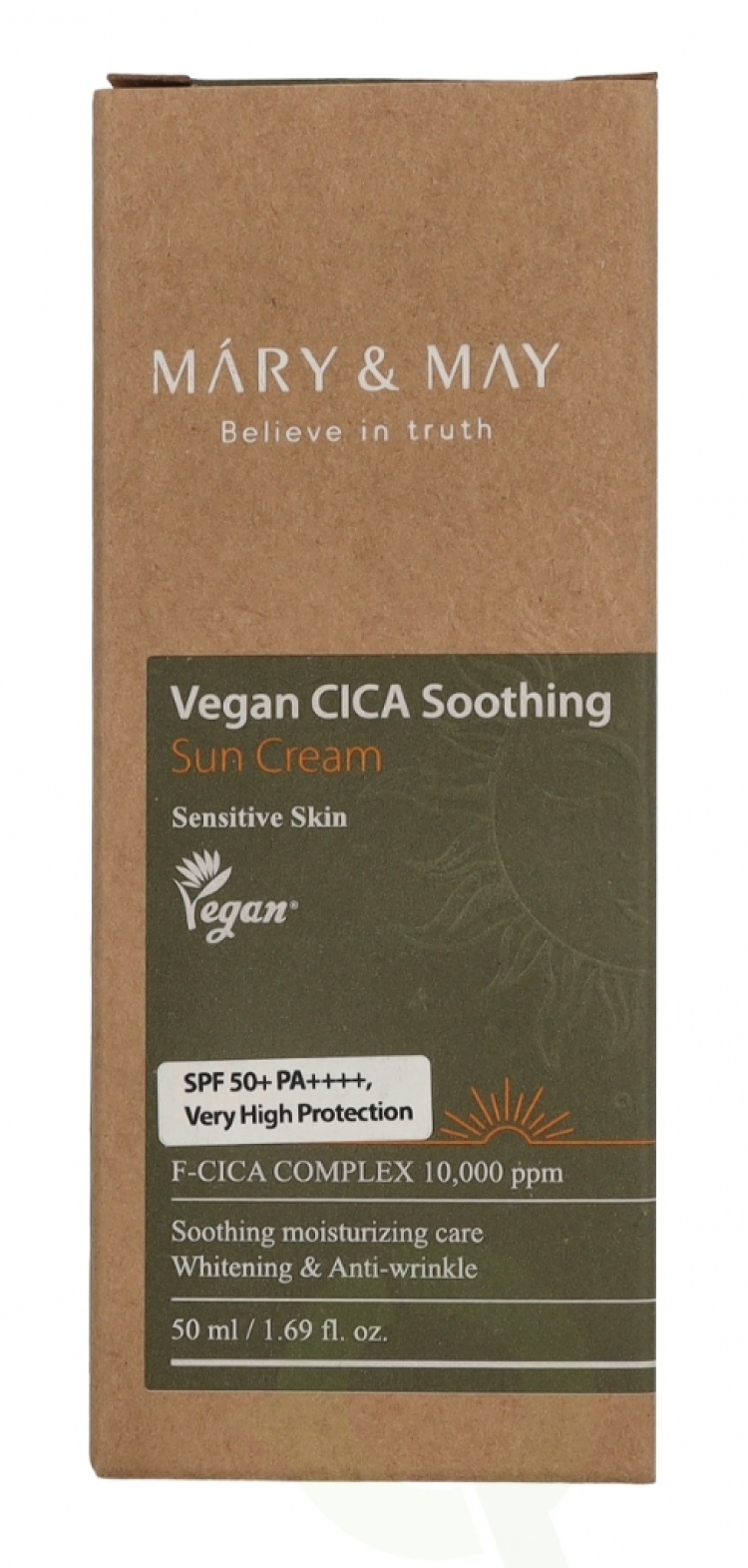 Mary & May Cica Soothing Sun Cream SPF50+ 50 ml Sensitive Skin