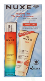 Nuxe Sun The Smell Of Summer Set 300 ml Delicious Fragrant Water Spray 100ml/After Sun Hair & Body Shampoo 200ml