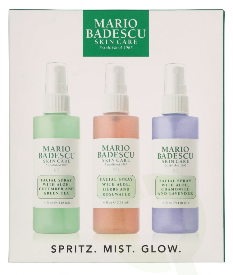 Mario Badescu Spritz Mist & Glow Set 354 ml 3x118ml