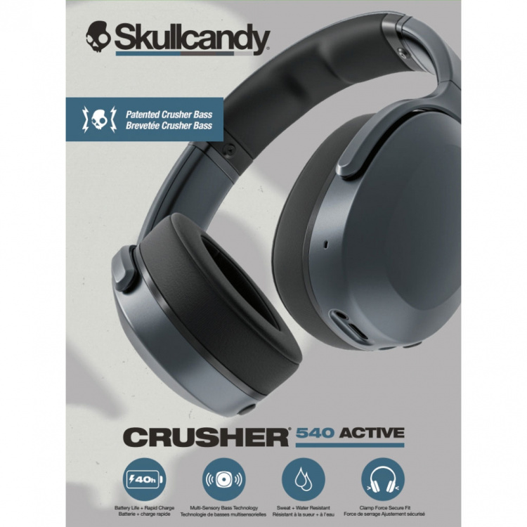 Skullcandy Kuulokkeet Crusher 540 Active Over-Ear Black Coal