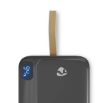 Nedis Virtapankki | 30000 mAh | 1.5 / 1.67 / 2.0 / 2.22 / 3.0 A | Lähtöliitäntöjen määrä: 3 | Lähtöliitäntä: 1x USB-C™ / 2x USB-A | Sisääntulon liitäntä: 1x USB-C™ | PD3.0 20W | Litium-Polymeeri | Näyttö