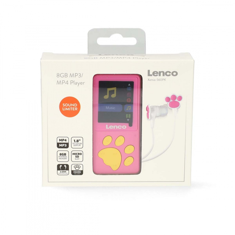 Lenco 8GB MP3 MP4-soitin 1,8