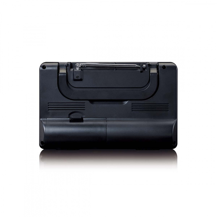 Lenco MPR-035BK Kompakti kannettava FM-radio LCD-näytöllä Musta