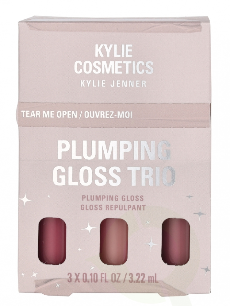 Kylie Cosmetics Lip Gloss Set 9.66 ml Pink Trouble 3.22 ml /Rose Temptation 3.22 ml / Berry Kiss 3.22 ml